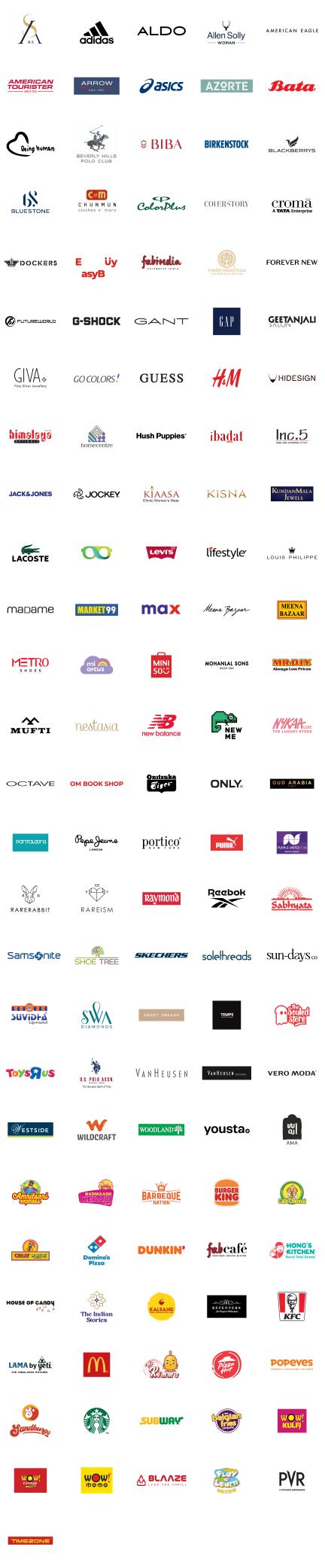 Mall rewards information